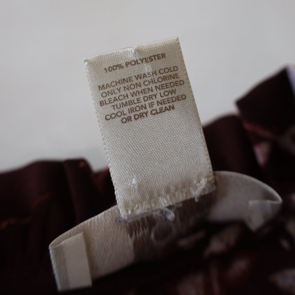 ANN TAYLOR LOFT Size 10 Maroon Beige Tan Skirt Blouse Set Sleeveless Career - Picture 10 of 14